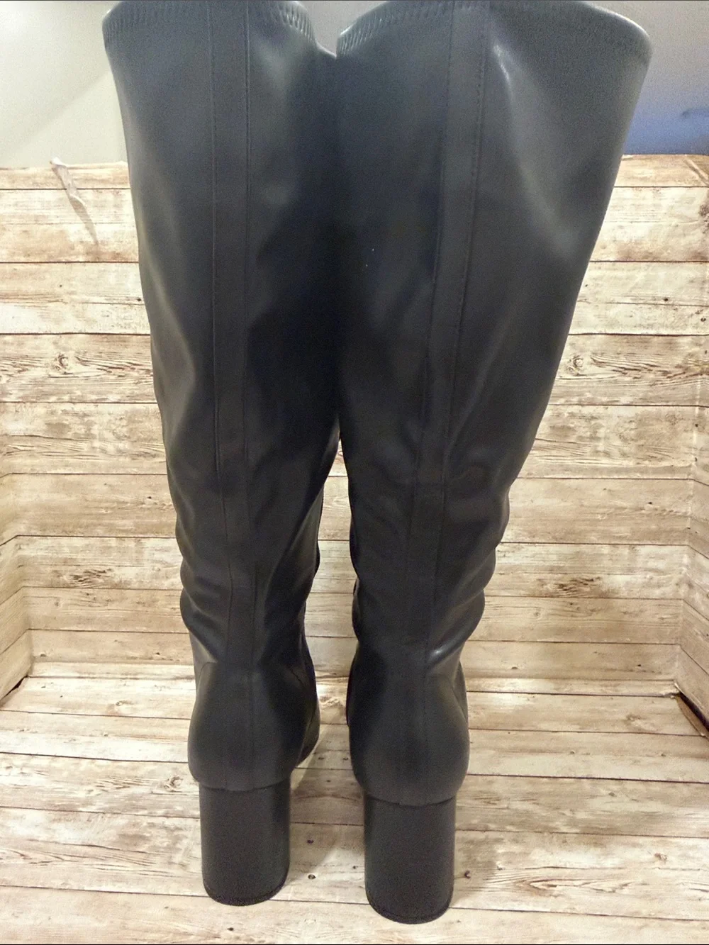 AEROSOLES Black Over-the-Knee Block Heel Boots 9WW NEW